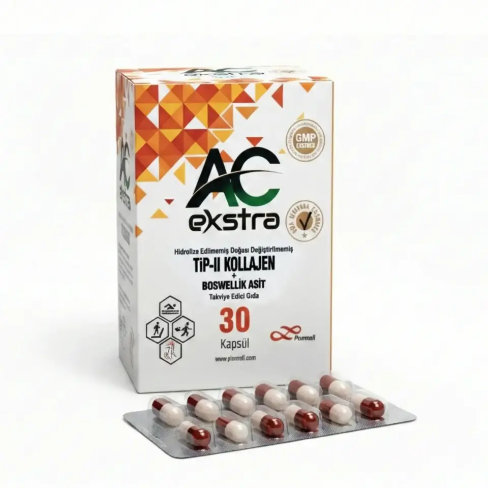 AC Ekstra® Tip 2 Kolajen – Eklem Sağlığına Destek | Glukozamin, Boswellik Asit İçeren Takviye