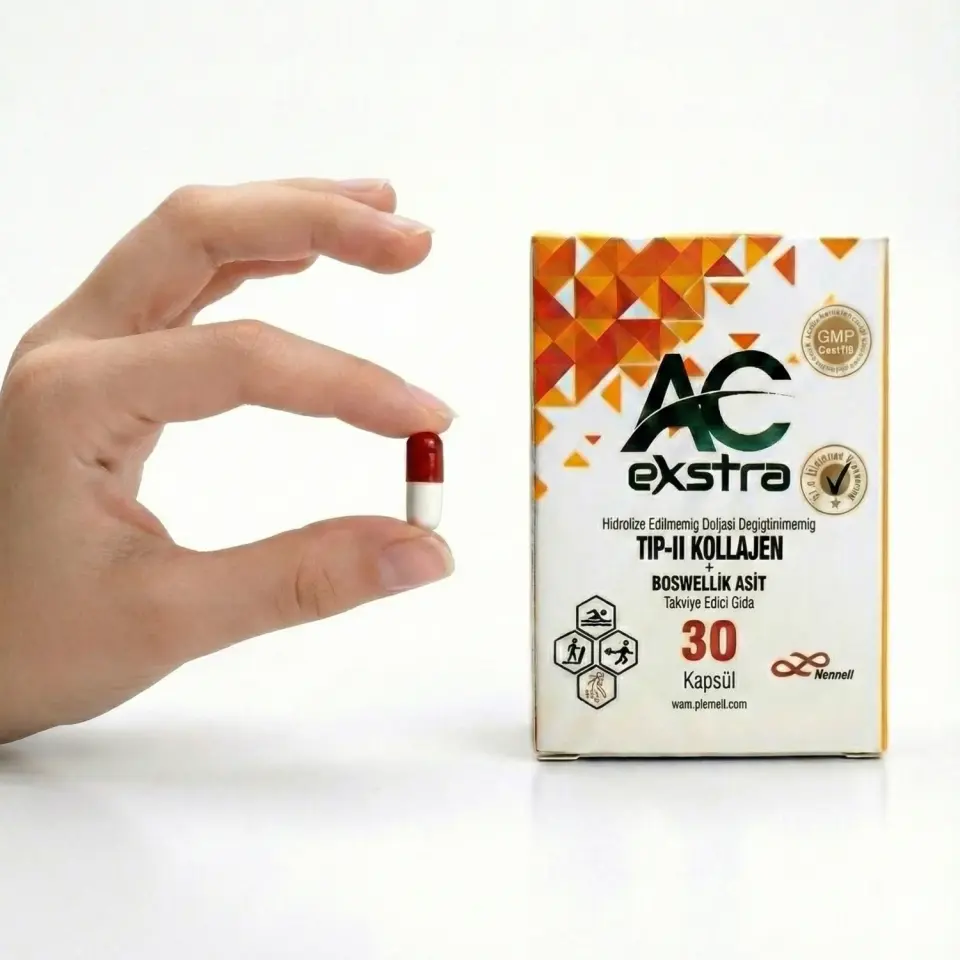 AC Ekstra® Tip 2 Kolajen – Eklem Sağlığına Destek | Glukozamin, Boswellik Asit İçeren Takviye