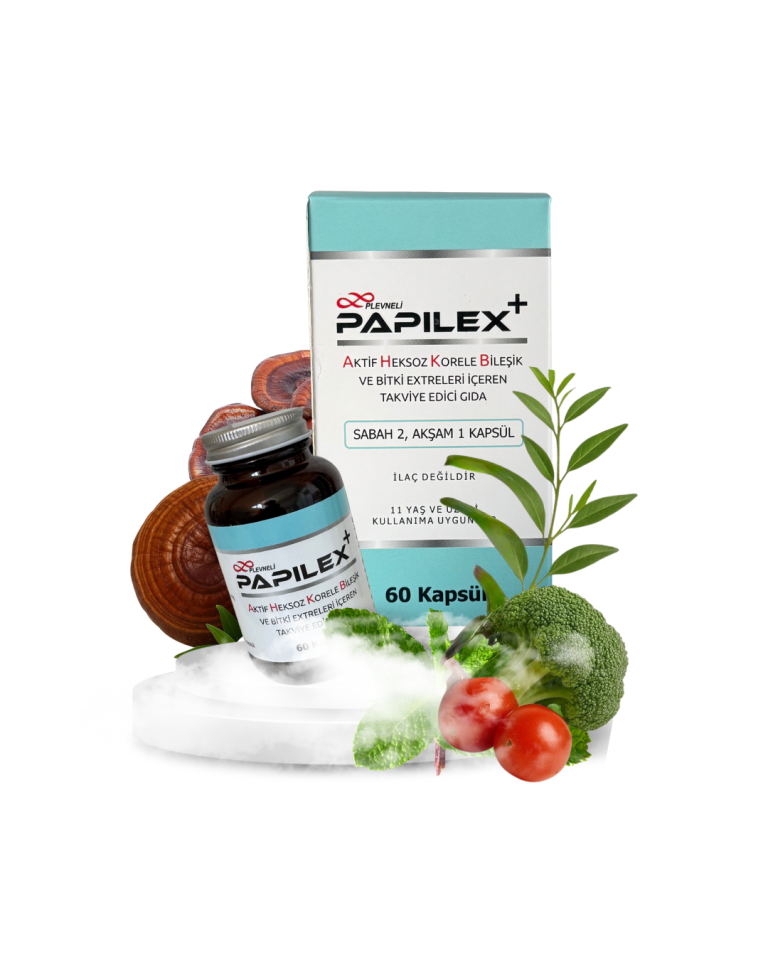 Papilex+ AHCC EGCG İçeren Bağışıklık Destekleyici Takviye - 60 Kapsül