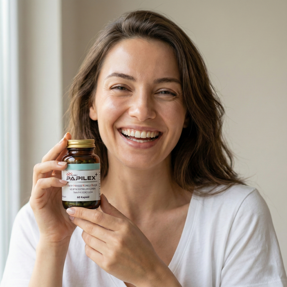 Papilex+ AHCC EGCG Reishi ve Bitki Ekstreleri İçeren Takviye Edici Gıda
