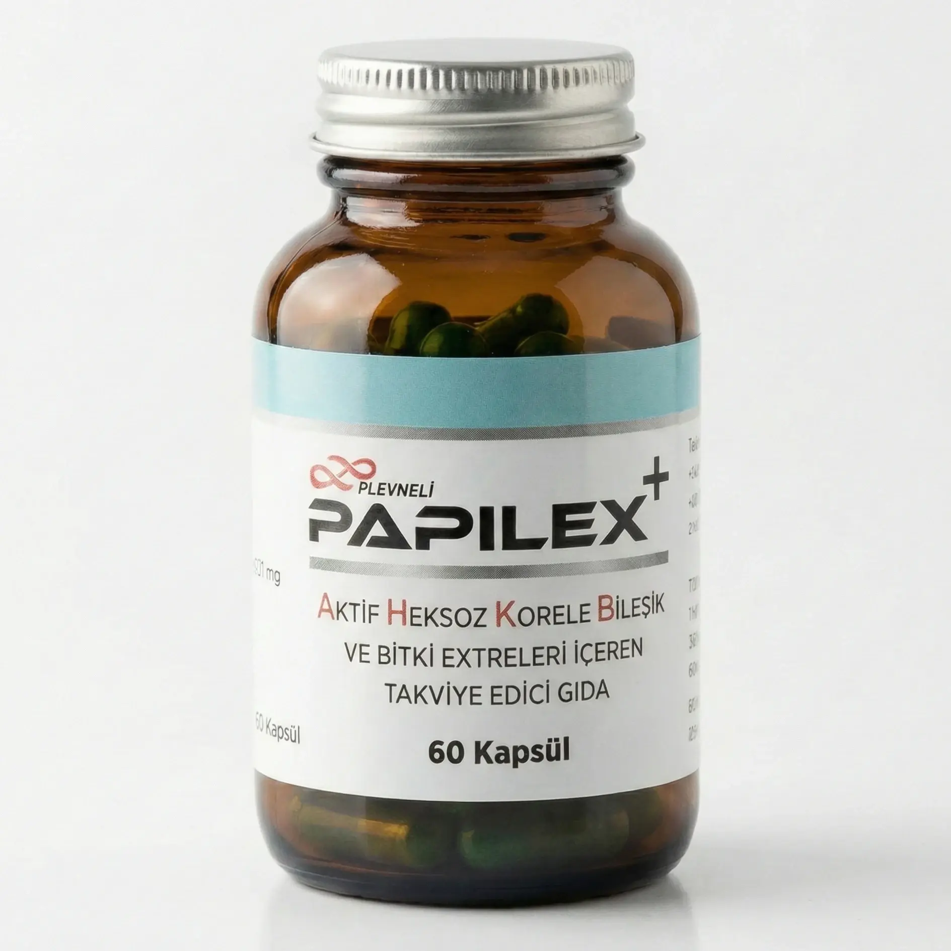 Papilex+ AHCC EGCG Reishi ve Bitki Ekstreleri İçeren Takviye Edici Gıda